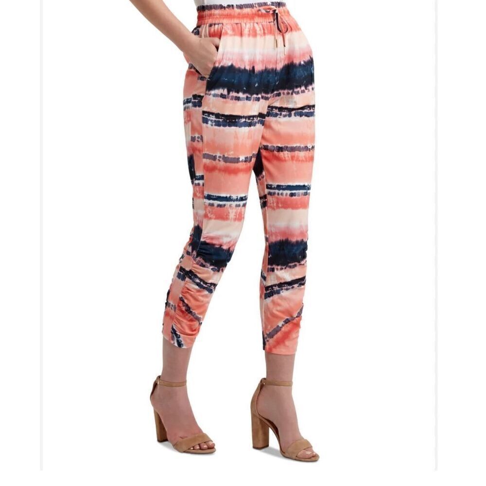 Halston drawstring pants XS